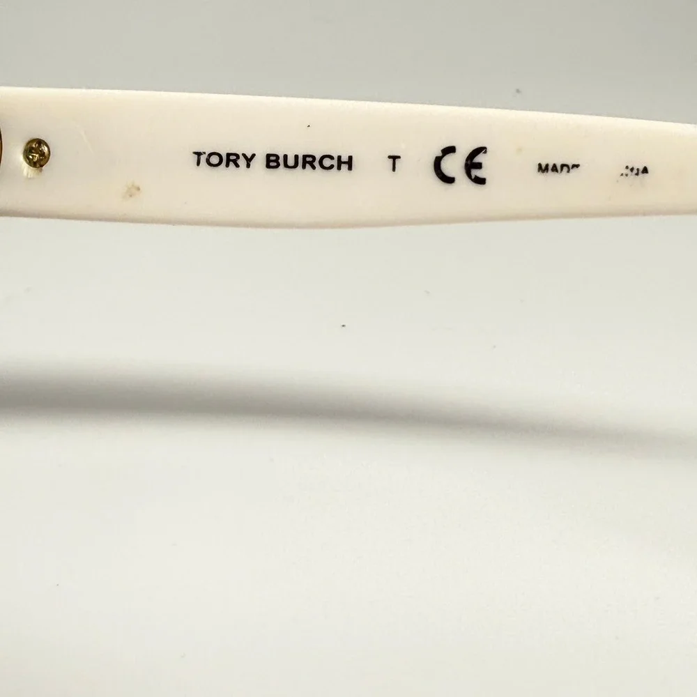Tory Burch TY 7089 1445/11 Black White Square Logo Sunglasses 53-20-135